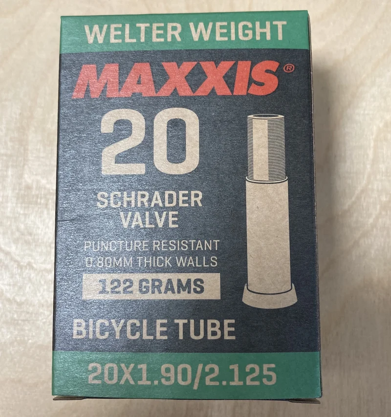 Maxxis Welterweight 20 x 1.9-2.125" 20 Inch Schrader Valve Bike Inner Tube