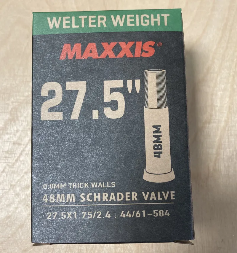 Maxxis Welterwight 27.5 x 1.7-2.4 27.5 Inch Schrader Valve Bike Inner Tube 32mm