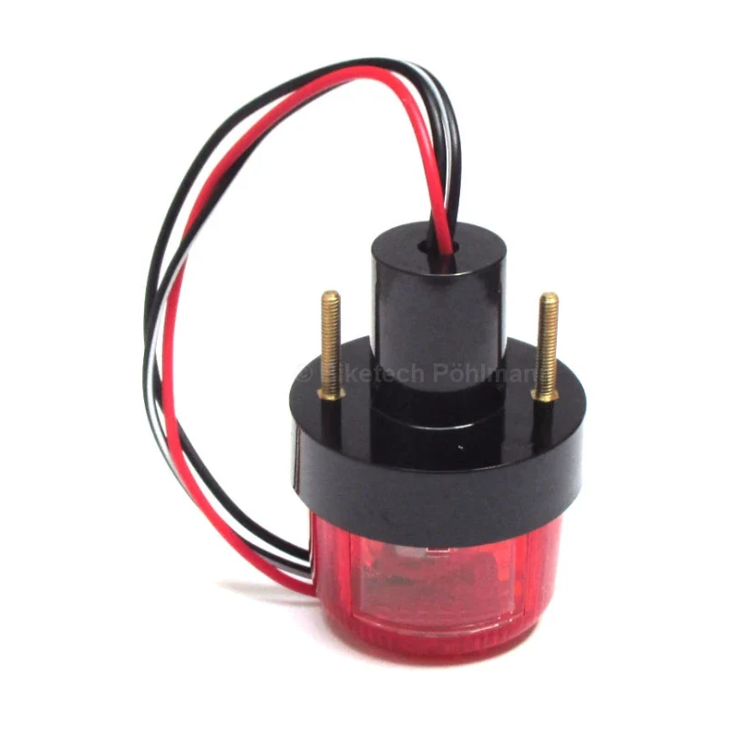 Rücklicht Point Mini, Glas rot, Ø 55 mm, mit KZL, E-geprüft, 12V/5W