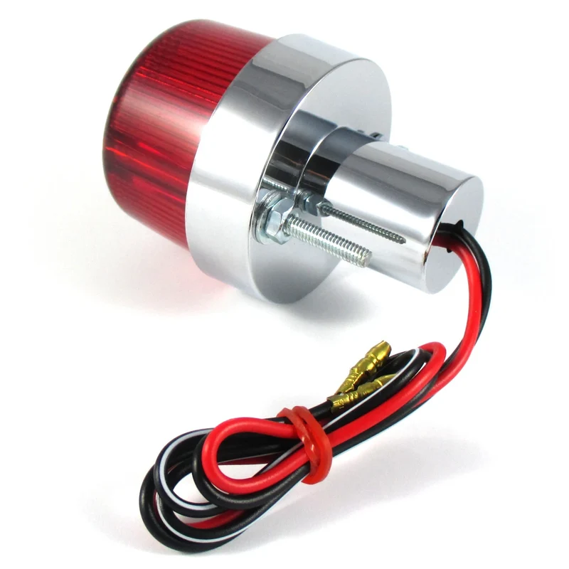Rücklicht Point Mini, Glas rot, Ø 55 mm, mit KZL, E-geprüft, 12V/5W