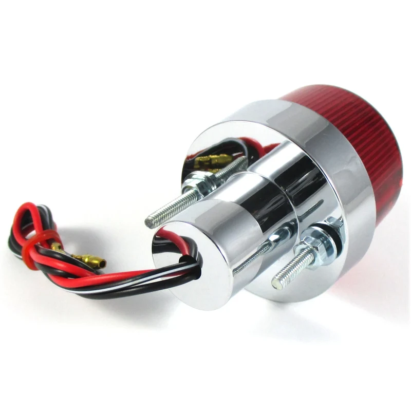 Rücklicht Point Mini, Glas rot, Ø 55 mm, mit KZL, E-geprüft, 12V/5W