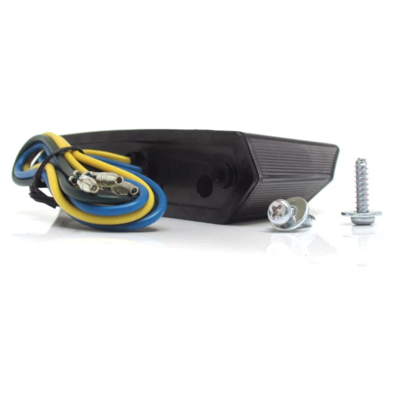 LED-Rücklicht Teramo schwarz, Getönt, 110x27 mm, mit KZL, E-geprüft, 12V/1,1W