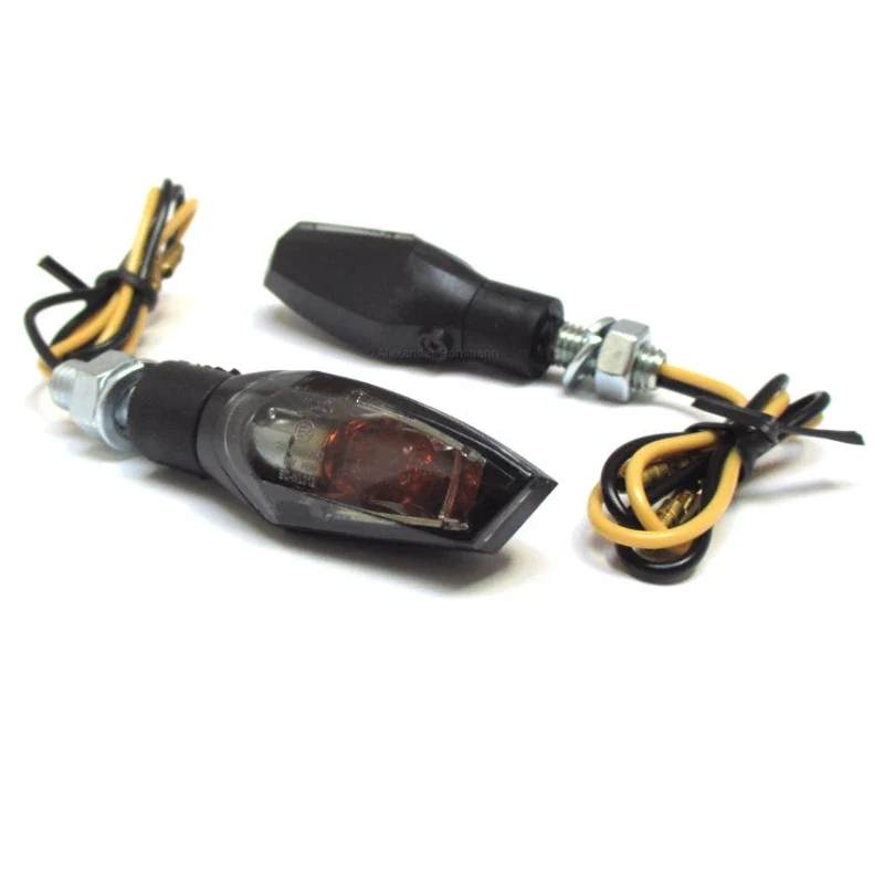 Blinker Paar Progress-Line Nova, Schwarz, Getönt, M8, E-geprüft, 12V/6W