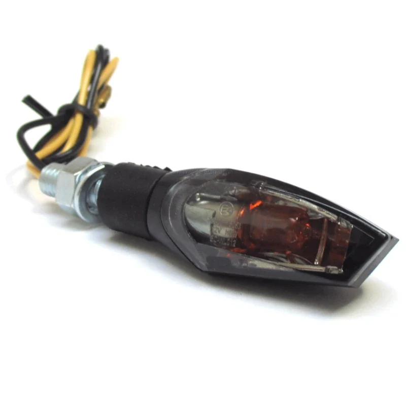Blinker Paar Progress-Line Nova, Schwarz, Getönt, M8, E-geprüft, 12V/6W