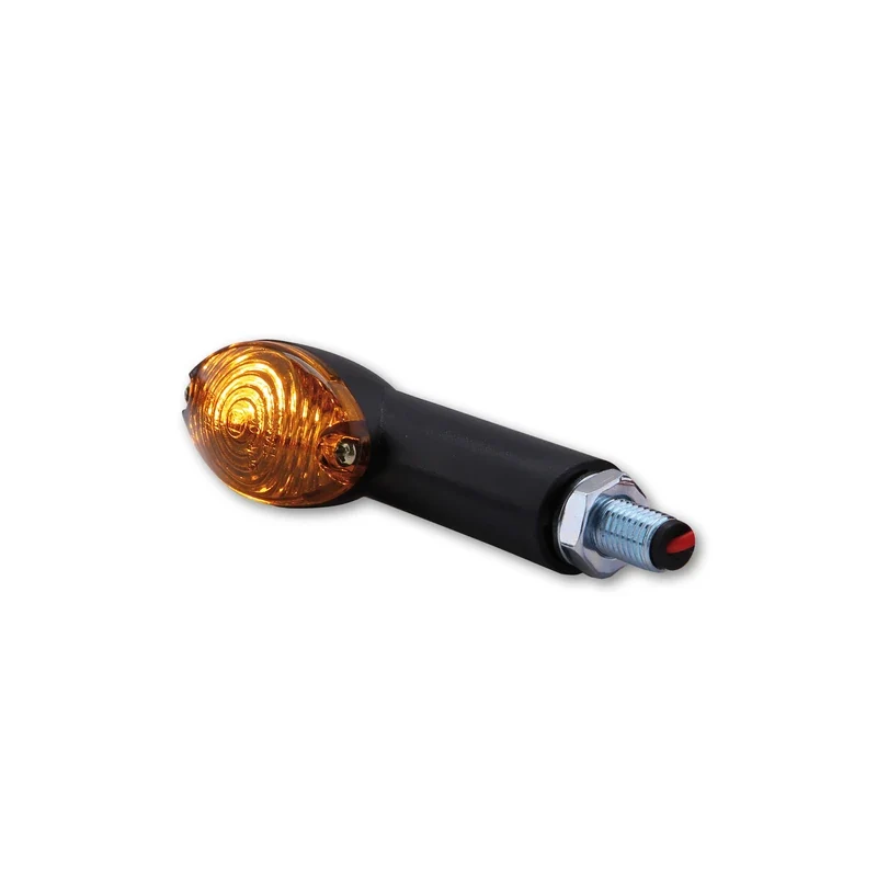 Blinker Paar Highsider Cateye, Schwarz, Getönt, M10, E-geprüft, 12V/21W