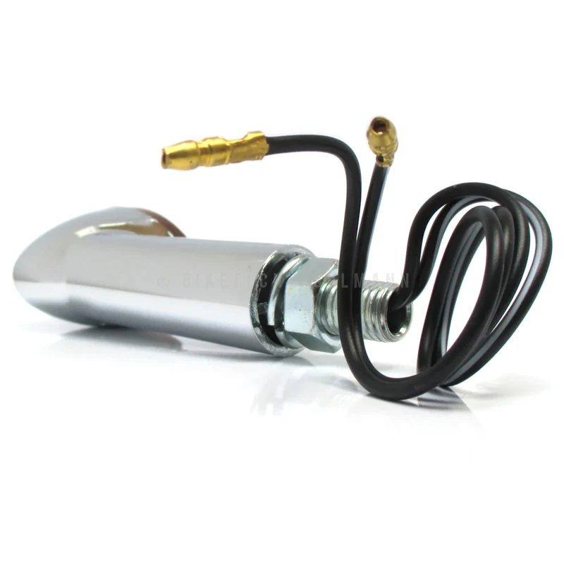 Blinker Paar Shin-Yo Cat-Eye lang, Chrom, Getönt, M10, E-geprüft, 12V/21W