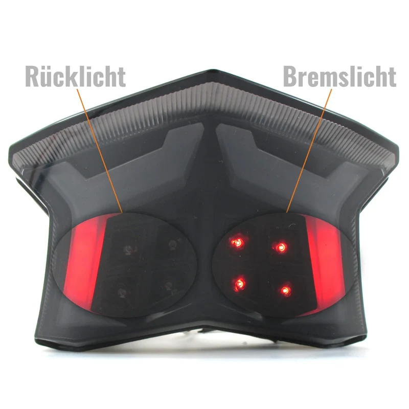 LED-Rücklicht für Kawasaki Ninja 650 Z650 Z900 17- Z-H2 20-, Getönt, E-geprüft