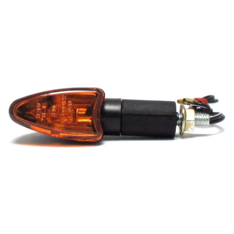 Blinker Paar Progress-Line Arrow, Schwarz, Gelb, M8, E-geprüft, 12V/21W
