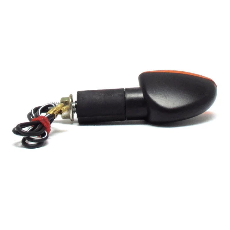 Blinker Paar Progress-Line Arrow, Schwarz, Gelb, M8, E-geprüft, 12V/21W