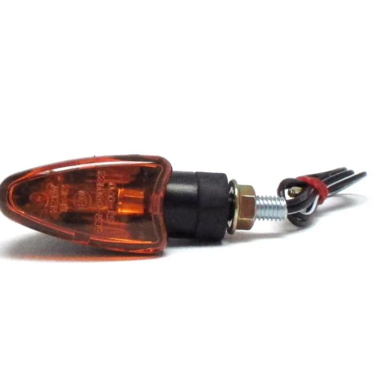 Blinker Paar Progress-Line Arrow, Schwarz, Gelb, M8, E-geprüft, 12V/21W