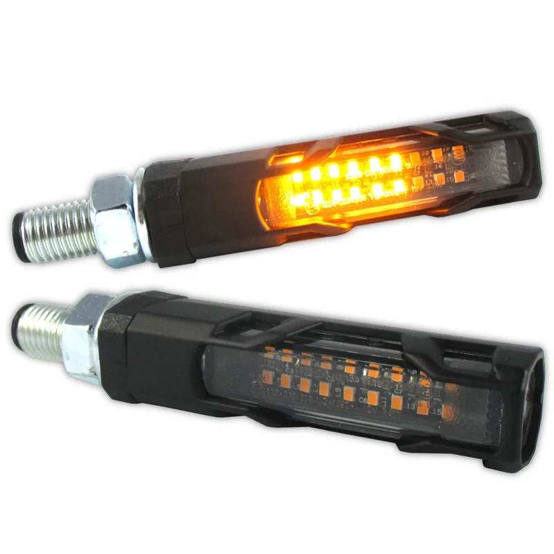 LED-Lauflichtblinker Progress-Line Evo schwarz, Getönt, E-geprüft, 12V/3,8W