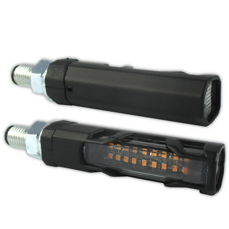 LED-Lauflichtblinker Progress-Line Evo schwarz, Getönt, E-geprüft, 12V/3,8W
