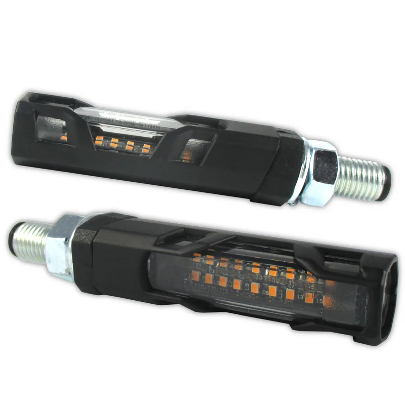 LED-Lauflichtblinker Progress-Line Evo schwarz, Getönt, E-geprüft, 12V/3,8W