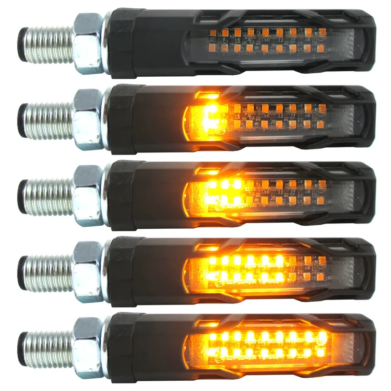 LED-Lauflichtblinker Progress-Line Evo schwarz, Getönt, E-geprüft, 12V/3,8W
