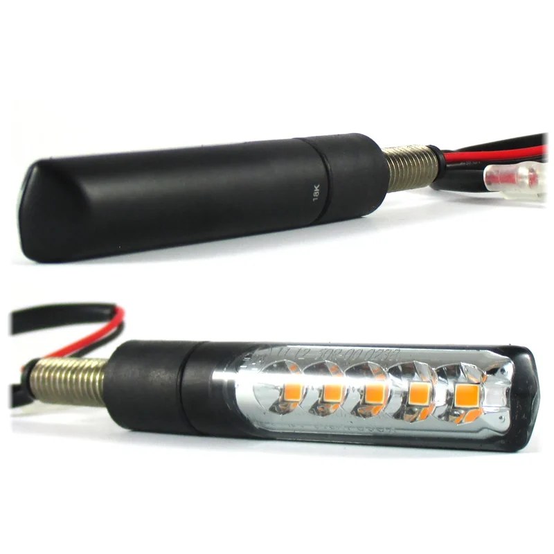 LED-Lauflichtblinker Progress-Line Bold schwarz, Getönt, E-geprüft, 12V/3,2W
