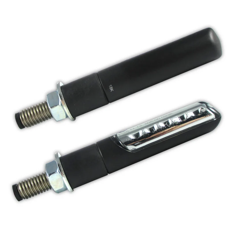 LED-Lauflichtblinker Progress-Line Bold schwarz, Getönt, E-geprüft, 12V/3,2W