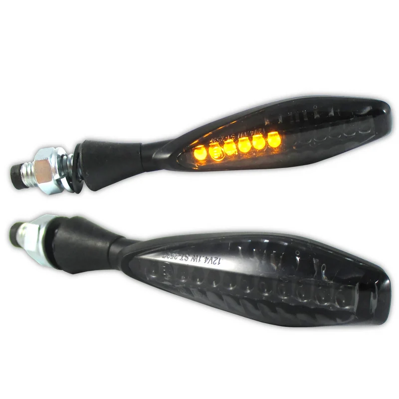 LED-Lauflichtblinker Progress-Line Titan schwarz, Getönt, E-geprüft, 12V/4,1W