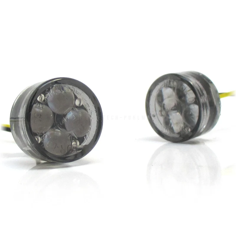 LED-Einbaublinker Paar Progress-Line Zero, Getönt, E-geprüft, 12V/11W