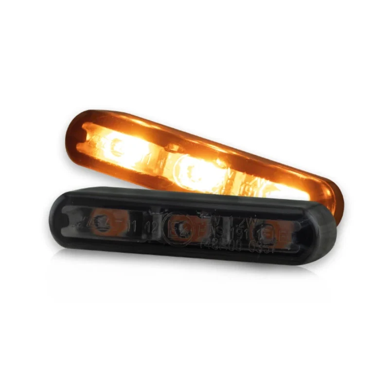 LED-Einbaublinker Paar Progress-Line Streak-HP, Getönt, E-geprüft, 12V/1,2W