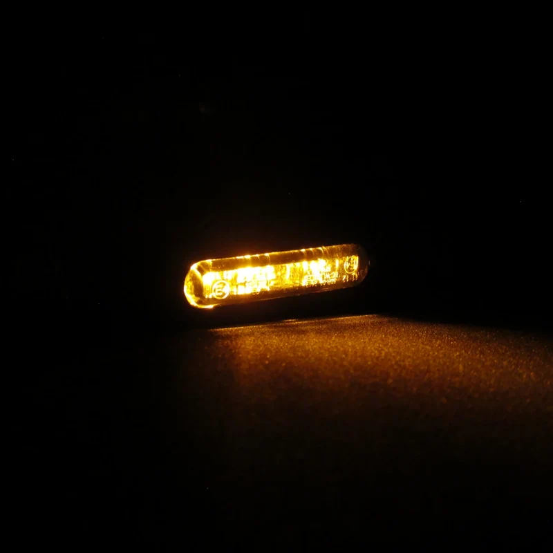 LED-Blinker Paar Progress-Line Slight grün, Getönt, M8, E-geprüft, 12V/2W