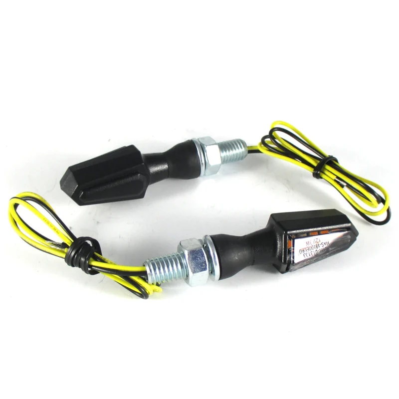 LED-Blinker Paar Progress-Line Pike schwarz, Getönt, M8, E-geprüft, 12V/3W