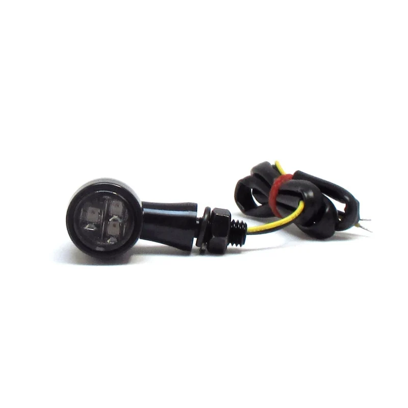 LED-Blinker Paar Progress-Line Jack schwarz, Getönt, M8, E-geprüft, 12V/2,7W