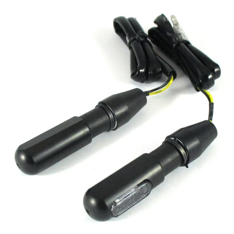 LED-Blinker Paar Progress-Line Heat schwarz, Getönt, M8, E-geprüft, 12V/1W