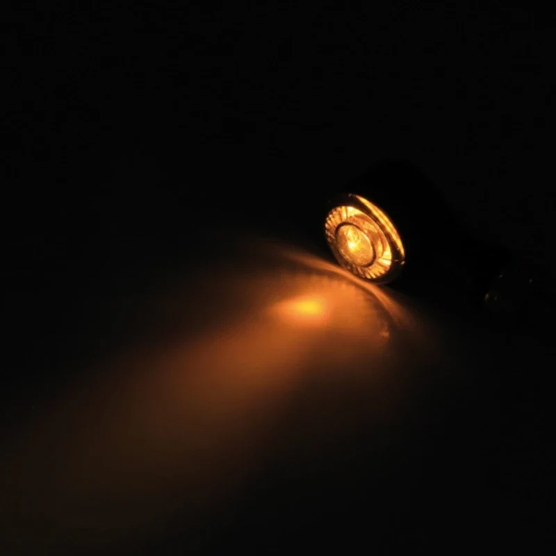 LED-Blinker Paar Highsider Apollo Classic chrom, Getönt, M8, E-geprüft, 12V/3W