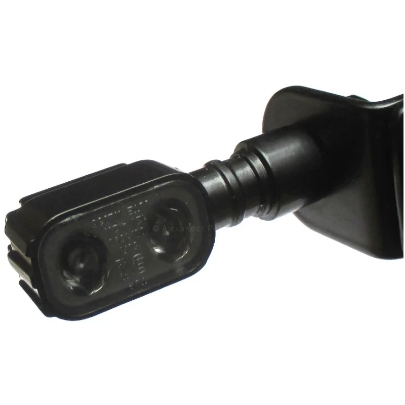 LED-Blinker Paar Progress-Line Fluted schwarz, Getönt, M10, E-geprüft, 12V/2,4W
