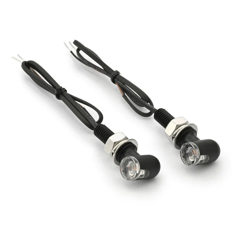LED-Blinker Paar Daytona D-Light Mini 3 schwarz, Klar, M8, E-geprüft, 12V/3,4W