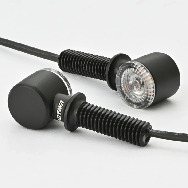 LED-Blinker Paar Daytona D-Light Mini 2 schwarz, Klar, M8, E-geprüft, 12V/3,4W