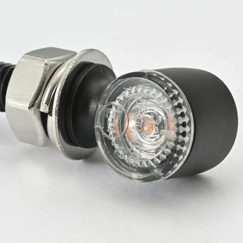 LED-Blinker Paar Daytona D-Light Mini 2 schwarz, Klar, M8, E-geprüft, 12V/3,4W