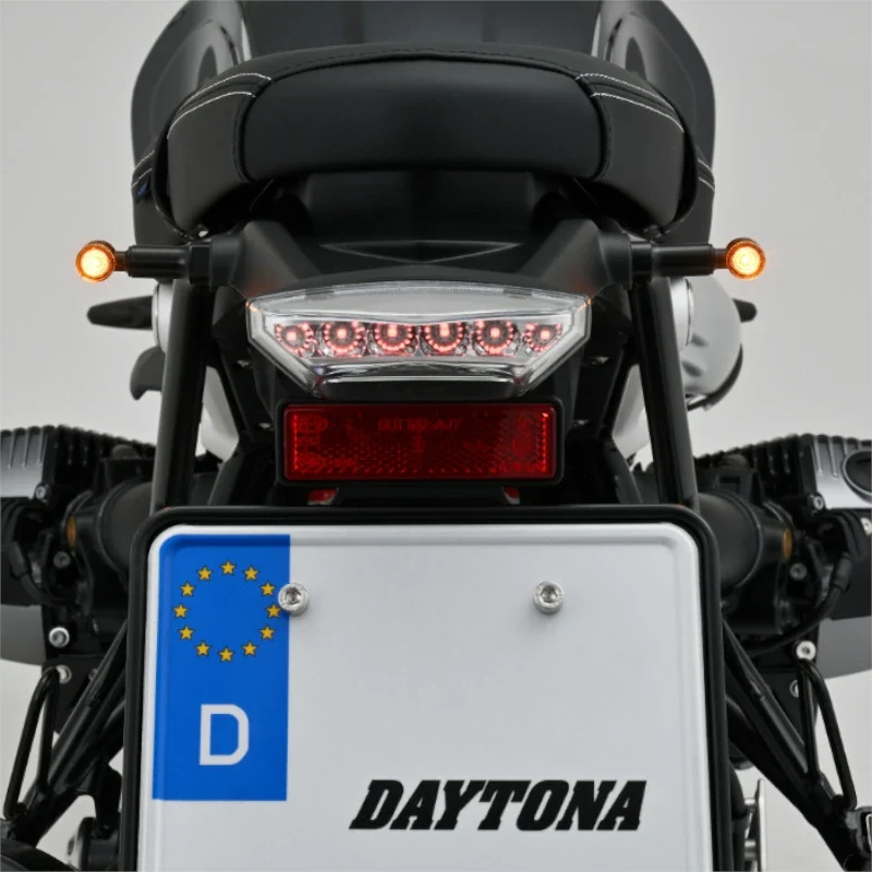 LED-Blinker Paar Daytona D-Light Mini 2 schwarz, Klar, M8, E-geprüft, 12V/3,4W