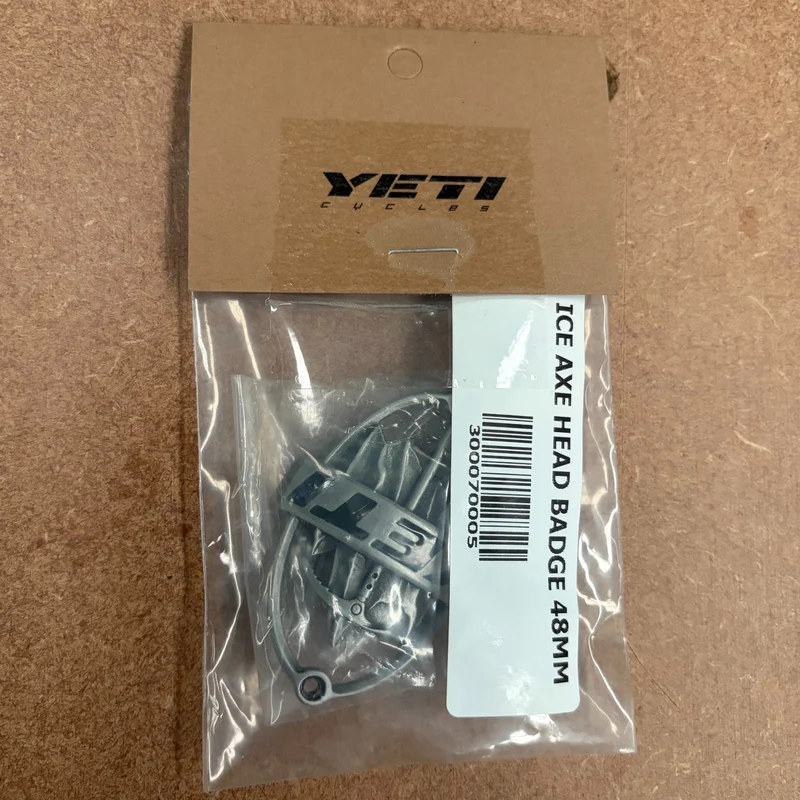 Yeti Bikes Ice Axe Head Badge with Rivets