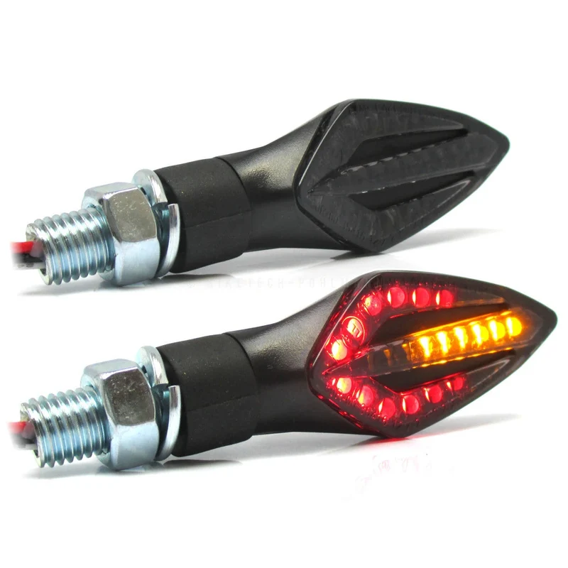 LED-Lauflichtblinker mit Rück- & Bremslicht Progress-Line Trident 3in1 E-geprüft