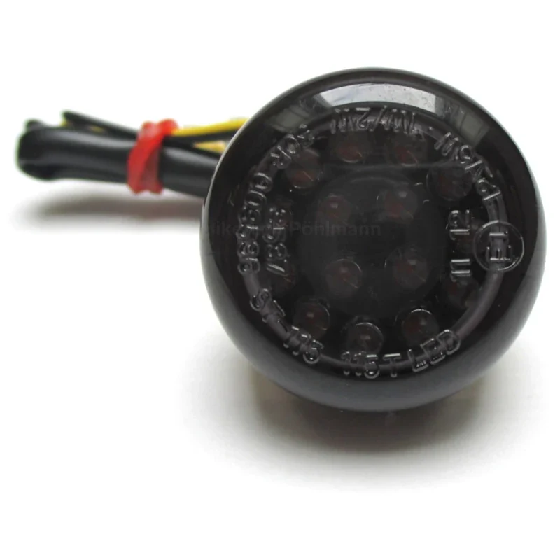 LED-Einbaublinker Paar Progress-Line Trenta, Getönt, E-geprüft, M6, 12V/2W