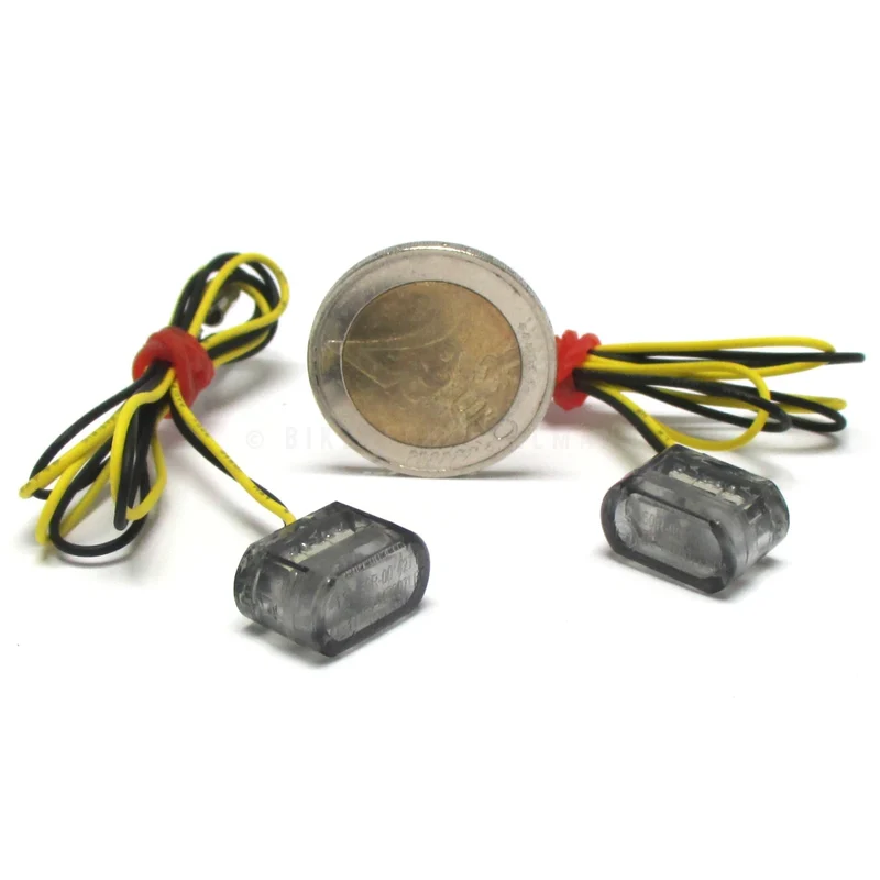 LED-Einbaublinker Paar Progress-Line Micro Heat, Getönt, E-geprüft, 12V/1W