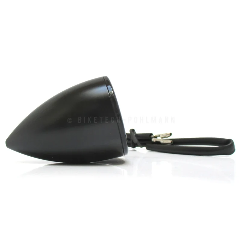 LED-Blinker Paar Highsider Rocket Bullet schwarz, Getönt, E-geprüft, 12V/2,7W
