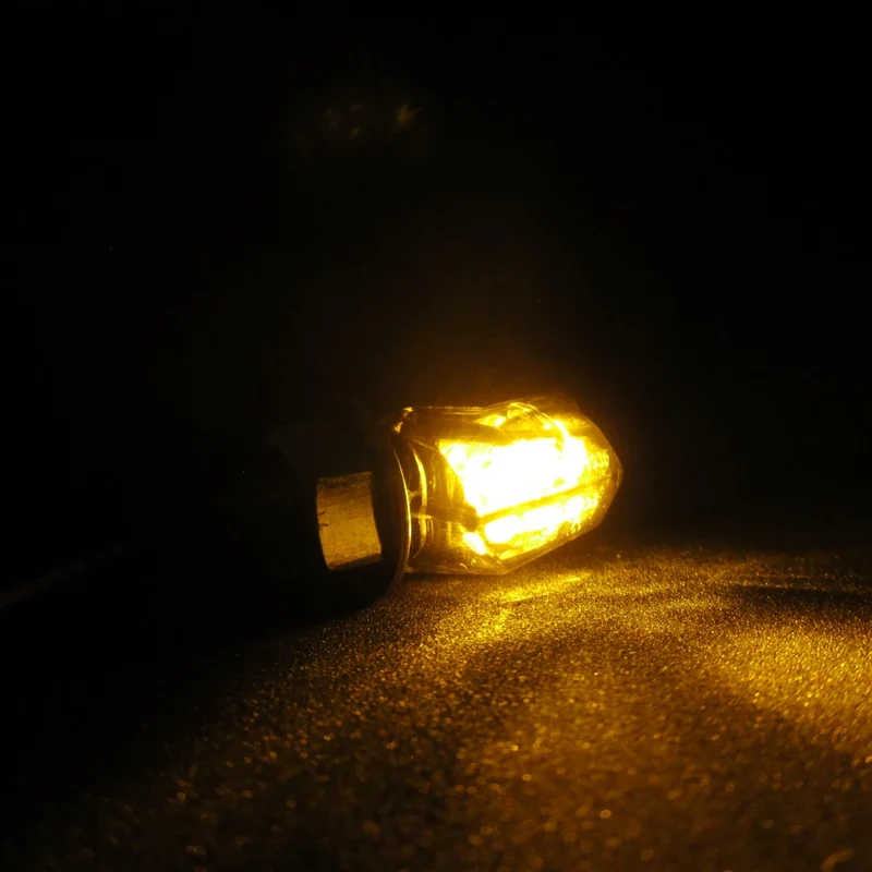 LED-Blinker Paar Progress-Line New Nano schwarz, Getönt, M8, E-geprüft, 12V/0,5W
