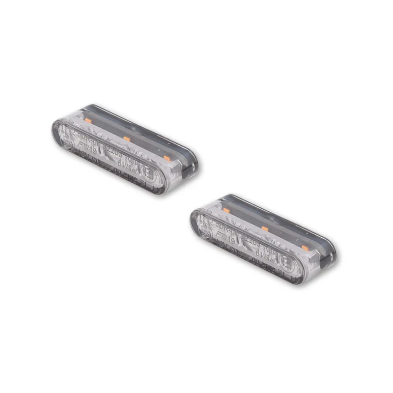 LED-Einbaublinker Paar Highsider Star-MX1 Pro, Getönt, E-geprüft, 12V/2,5W