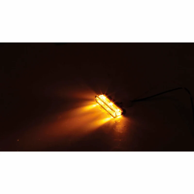 LED-Einbaublinker Paar Highsider Star-MX1 Pro, Getönt, E-geprüft, 12V/2,5W