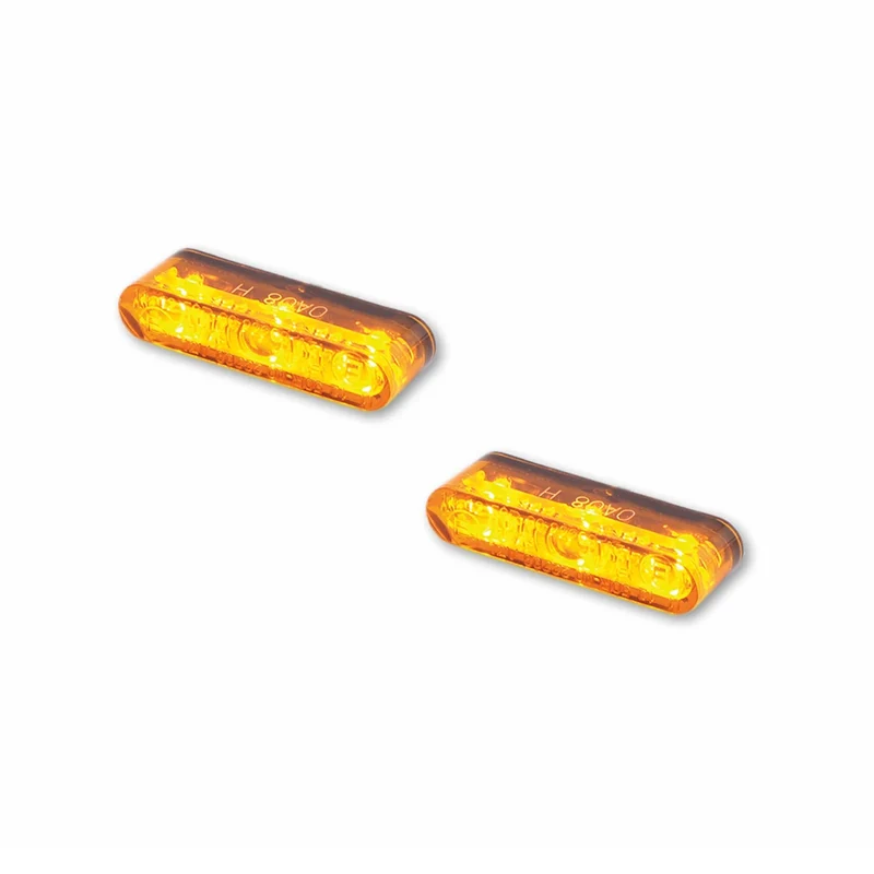 LED-Einbaublinker Paar Highsider Star-MX1 Pro, Gelb, E-geprüft, 12V/2,5W