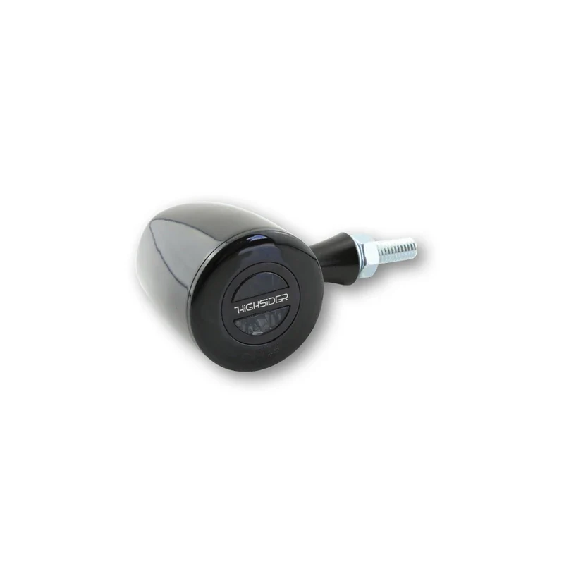 LED-Blinker Paar Highsider Rocket Classic schwarz, Getönt, E-geprüft, 12V/2,7W
