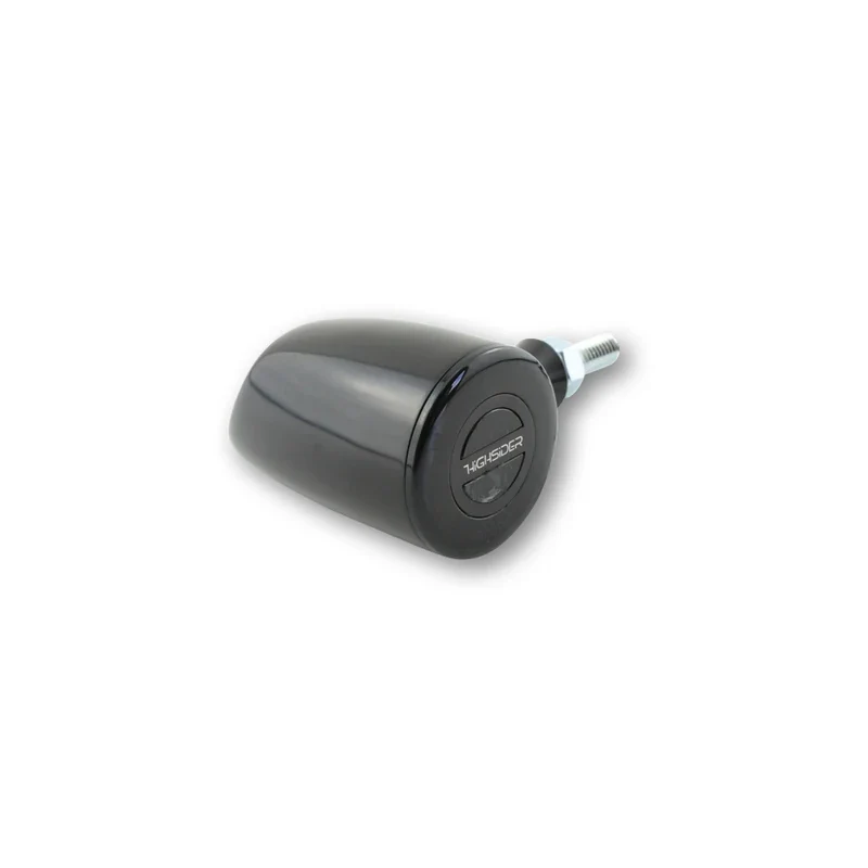 LED-Blinker Paar Highsider Rocket Classic schwarz, Getönt, E-geprüft, 12V/2,7W