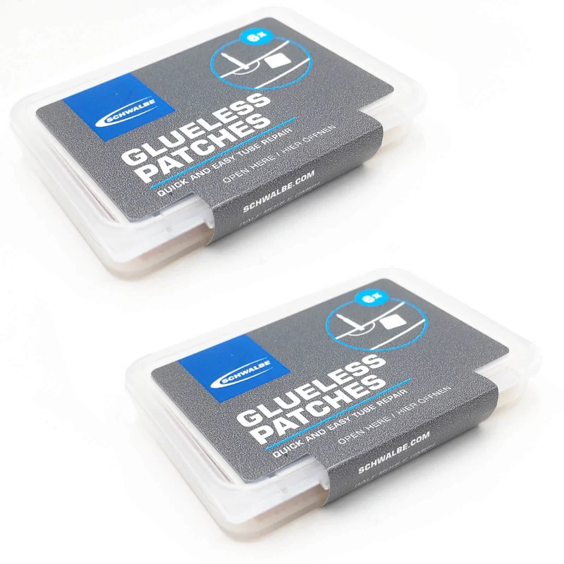 Schwalbe Glueless Patches Pack of 6 Clear - Bicycle Puncture Repair Kit