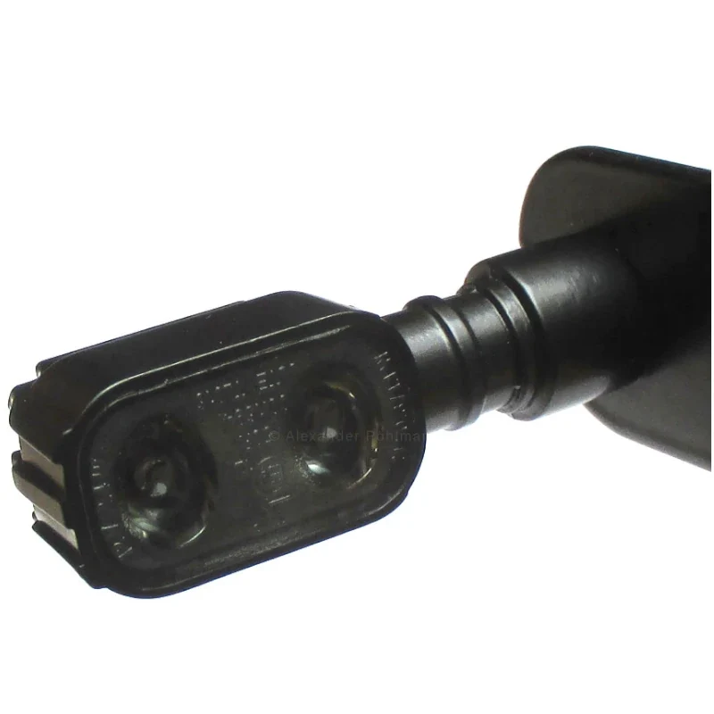 LED-Blinker mit Rück- & Bremslicht Progress-Line Fluted 3in1, Schwarz, E-geprüft