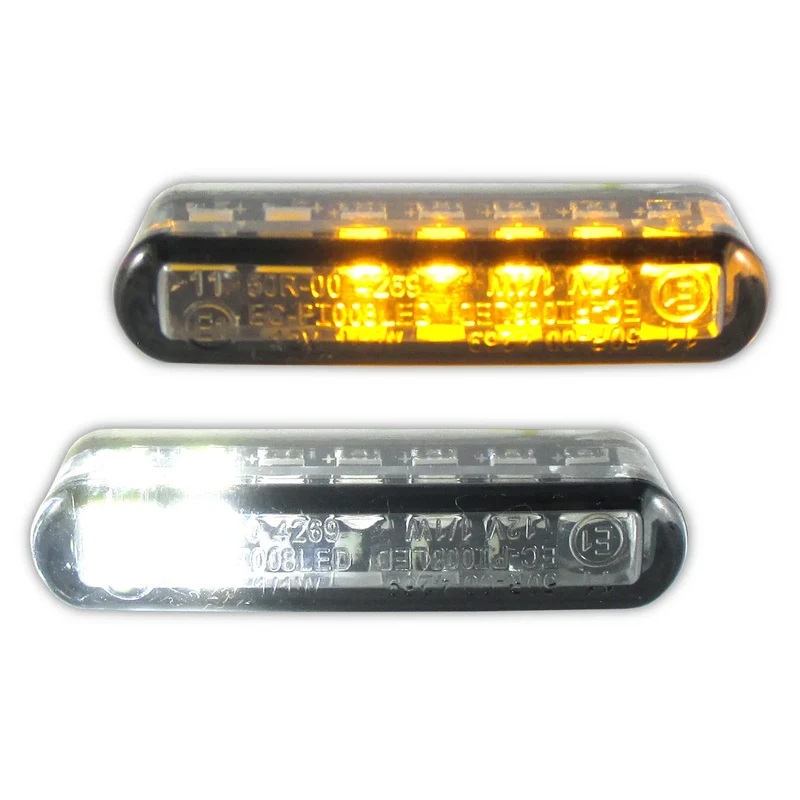 LED-Einbaublinker mit Positionslicht Progress-Line Streak 2in1, E-geprüft