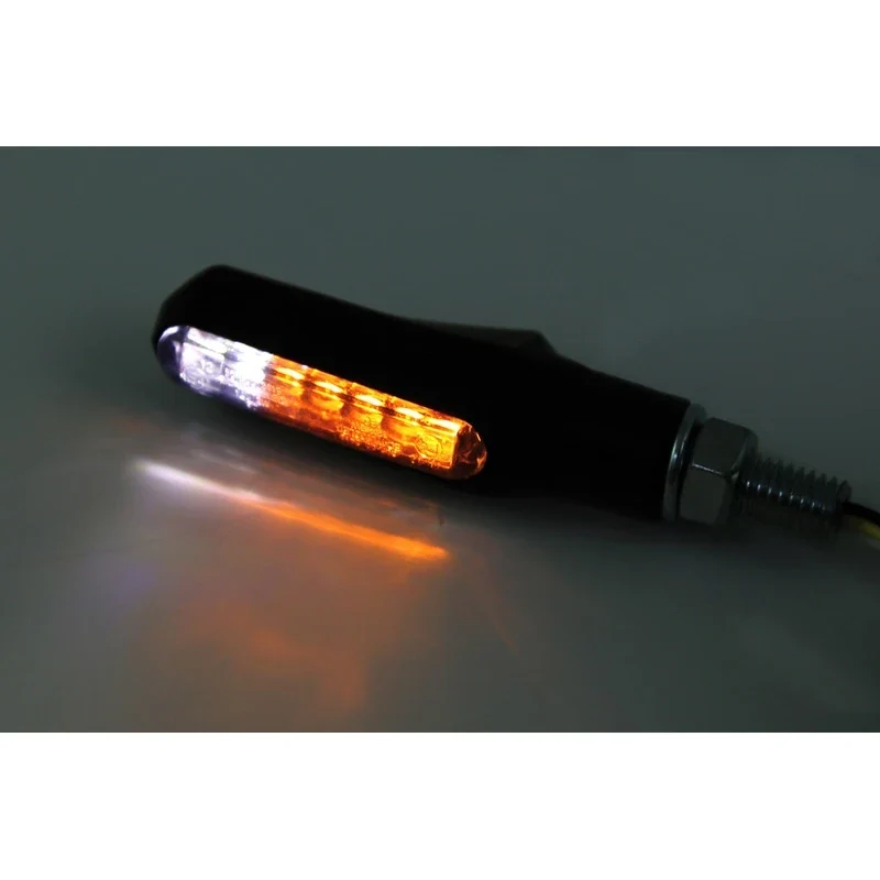 LED-Blinker mit Positionslicht Highsider Shorty-Fin 2in1 schwarz, E-geprüft