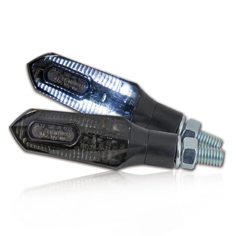LED-Blinker mit Positionslicht Progress-Line Force 2in1 schwarz, E-geprüft