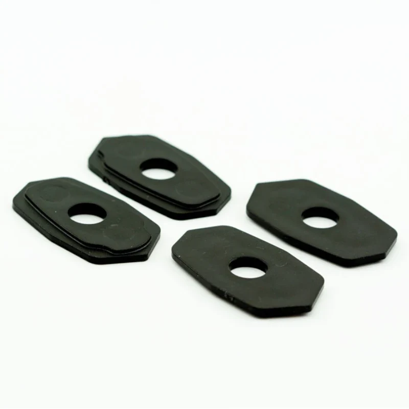 Blinker Adapterplatten Progress-Line Kawasaki M10, Schwarz, ABS, 48x30 mm
